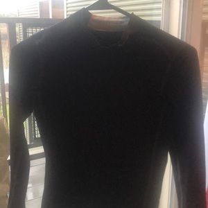 Nike Pro Black Compression Shirt Youth Boys L.